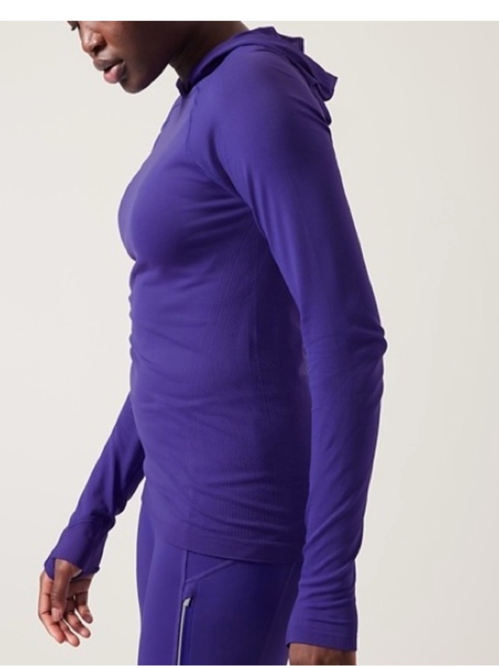 Athleta Purple Momentum Seamless Hoodie